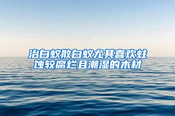 治白蚁散白蚁尤其喜欢蛀蚀较腐烂且潮湿的木材